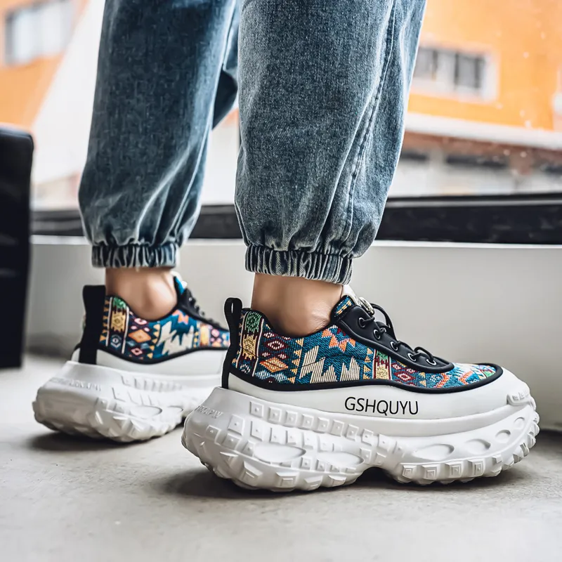 Vxv Cushioning Slip Resistant Coverage Low Top Chunky Sneakers Men's-7