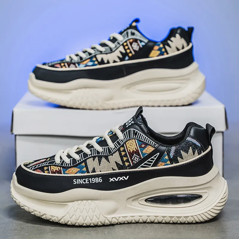 Vxv Anti Slip Wear Resistant Low Top Chunky Sneakers Men's-11