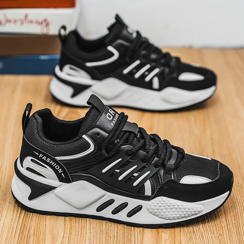 Vxv Shock Absorbers With Slip Resistant Features Low Top Chunky Sneakers Men's-5
