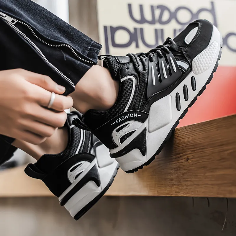 Vxv Shock Absorbers With Slip Resistant Features Low Top Chunky Sneakers Men's-7
