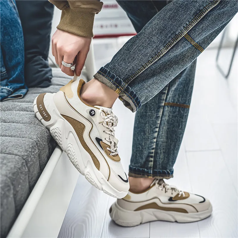 Vxv Cushioning, Breathable, Lightweight Low Top Chunky Sneakers Men's-7