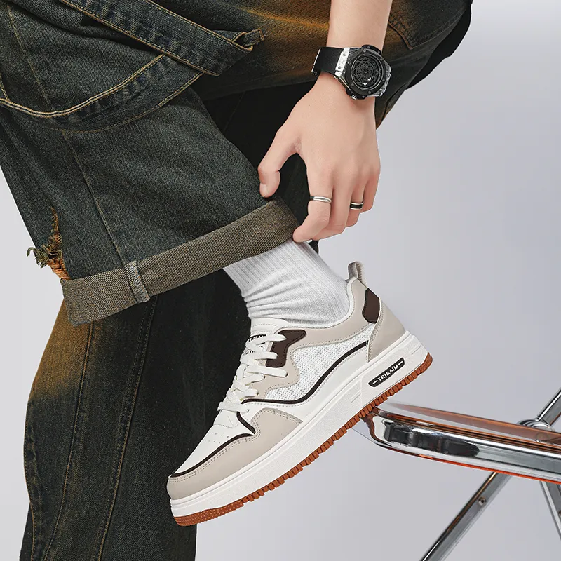 Vxv Slip Resistant Shock Absorbers With Abrasion Resistant Properties Low Top Skateboard Shoes Men's-8