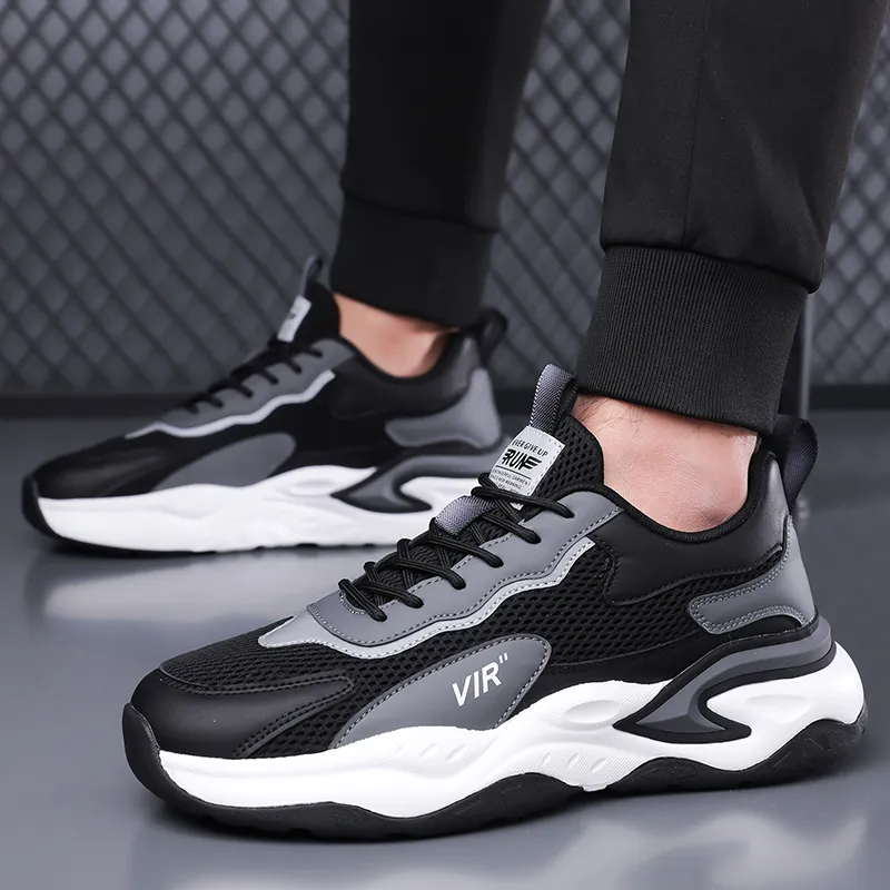 Vxv Cushioning, Slip Resistant, Lightweight Low Top Chunky Sneakers Men's-6