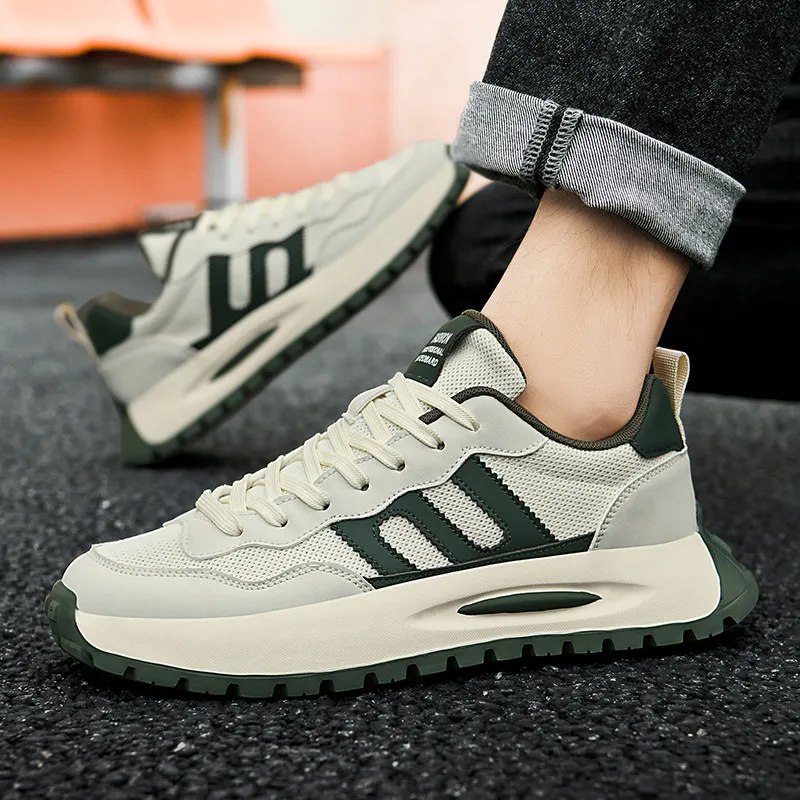 Vxv Shock Absorbers Slip Resistant Breathable Low Top Casual Shoes Men's-11