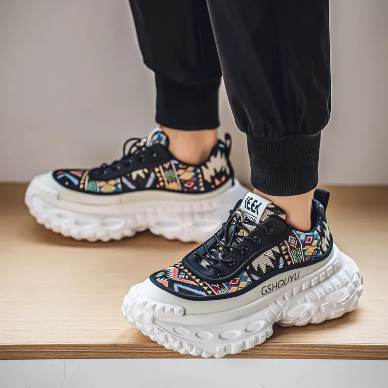 Vxv Cushioning Slip Resistant Coverage Low Top Chunky Sneakers Men's-12