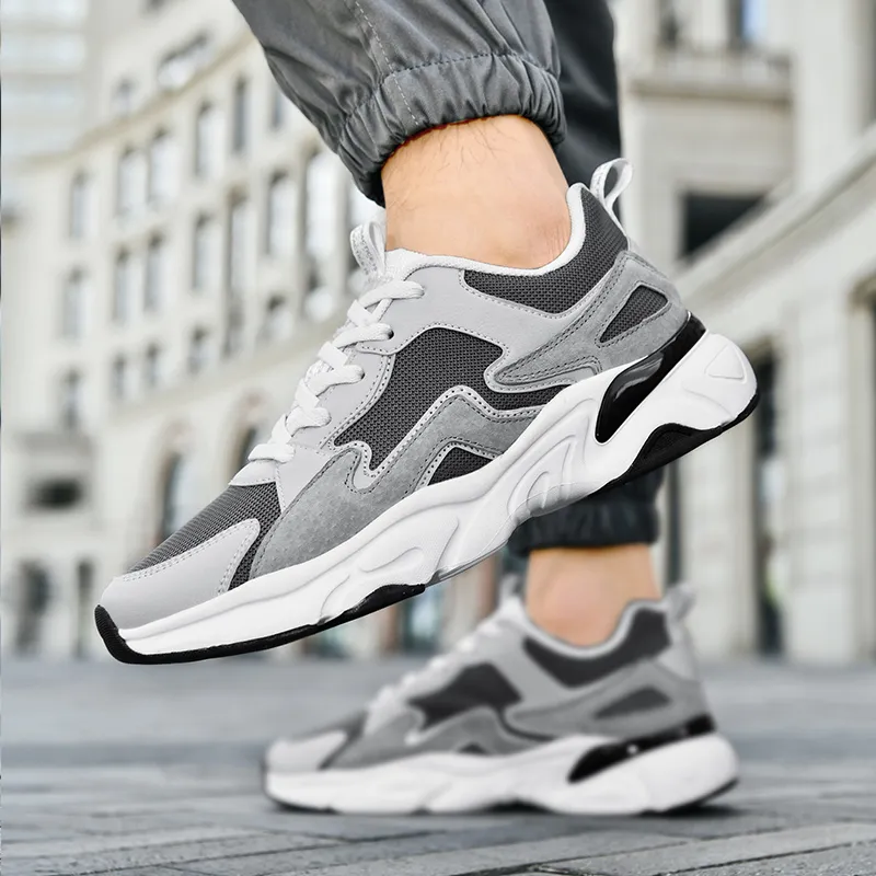 Vxv Cushioning, Breathable, Height Increasing Low Top Chunky Sneakers Men's-2