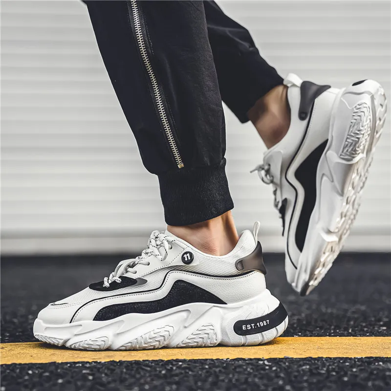 Vxv Cushioning, Breathable, Lightweight Low Top Chunky Sneakers Men's-1