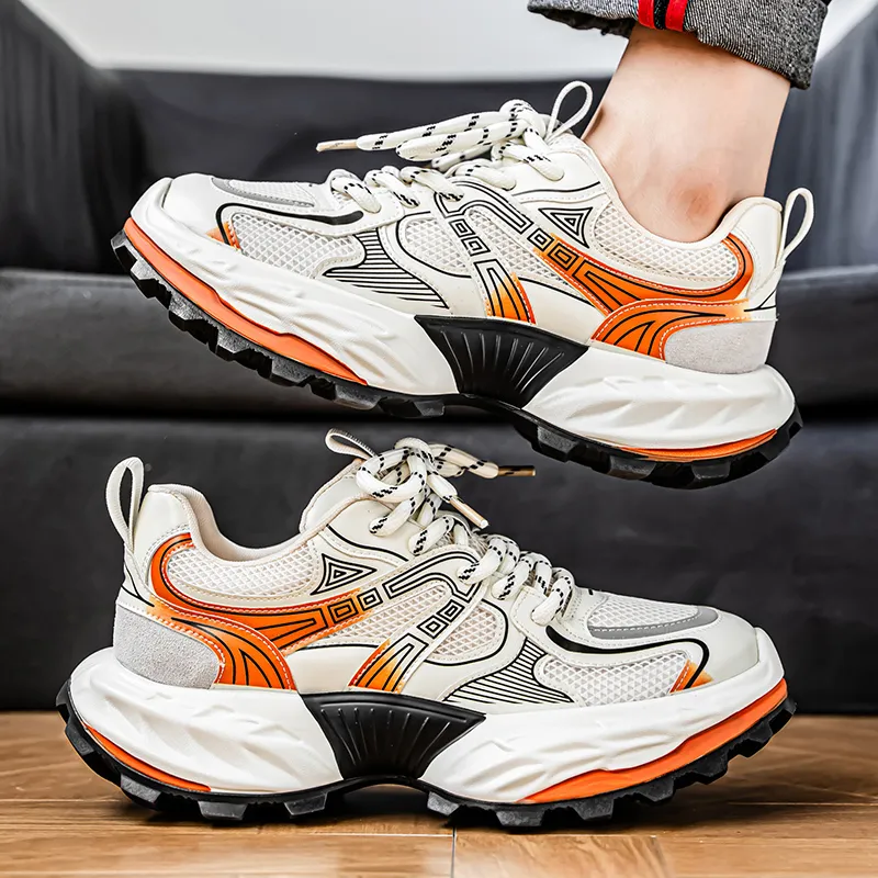 Vxv Coverage Lightweight Height Increasing Low Top Chunky Sneakers Men's-5