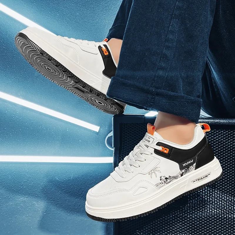 Vxv Slip Resistant Shock Absorbers Lightweight Low Top Skateboard Shoes Men's-4