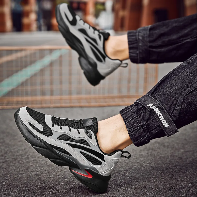 Vxv Shock Absorbers Slip Resistant Breathable Low Top Casual Shoes Men's-9
