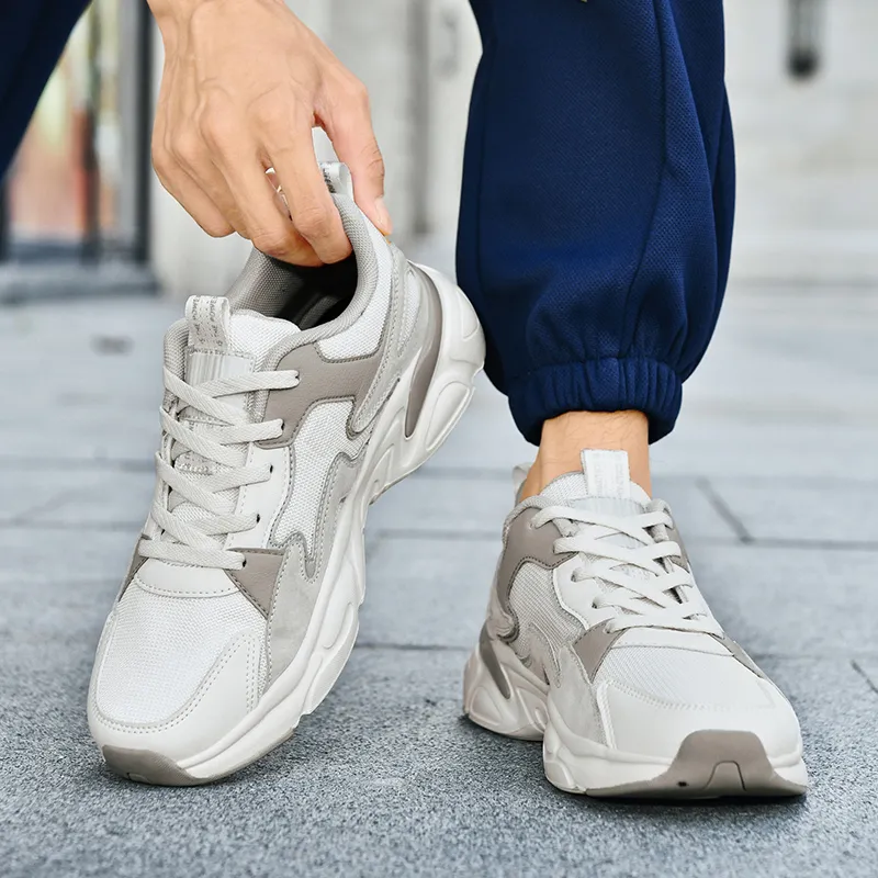Vxv Cushioning, Breathable, Height Increasing Low Top Chunky Sneakers Men's-17