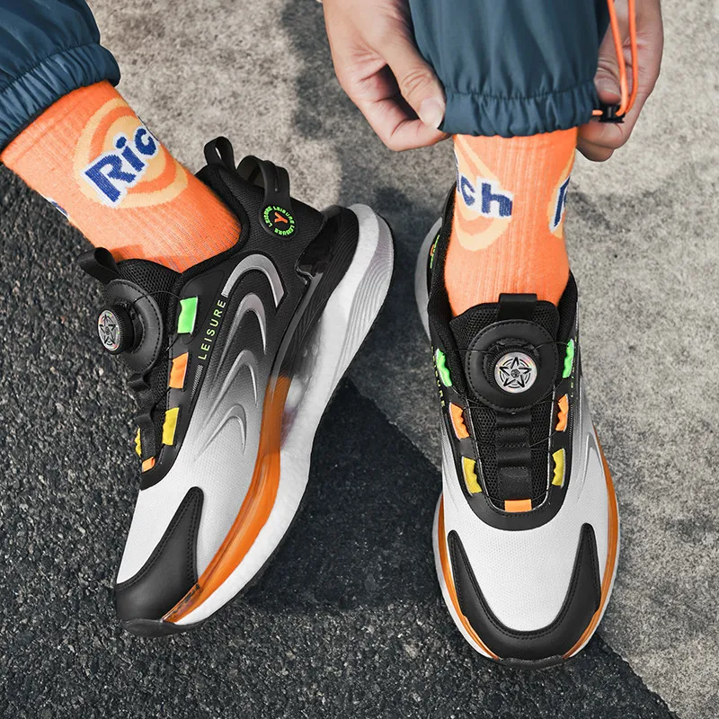 Vxv Shock Absorbers Slip Resistant Breathable Low Top Casual Shoes Men's-14