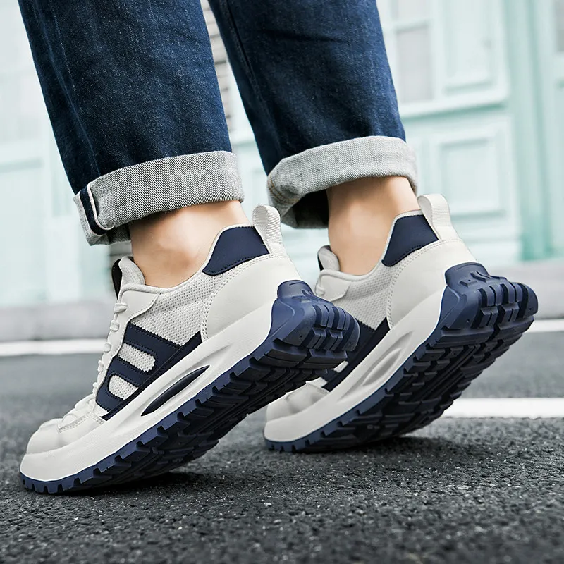 Vxv Shock Absorbers Slip Resistant Breathable Low Top Casual Shoes Men's-4