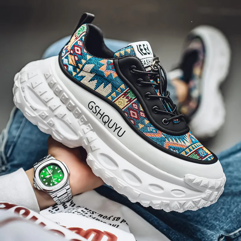 Vxv Cushioning Slip Resistant Coverage Low Top Chunky Sneakers Men's-9
