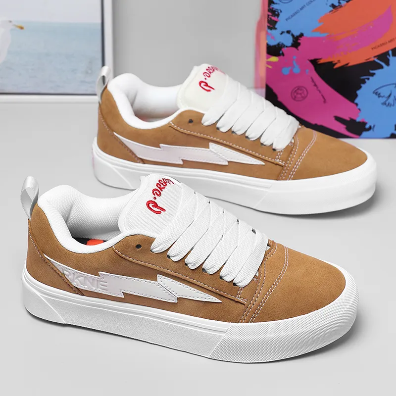 RKNE x PAIBLOKS Slip Resistant Cushioning Abrasion Resistant Low Top Skateboard Shoes Unisex-20