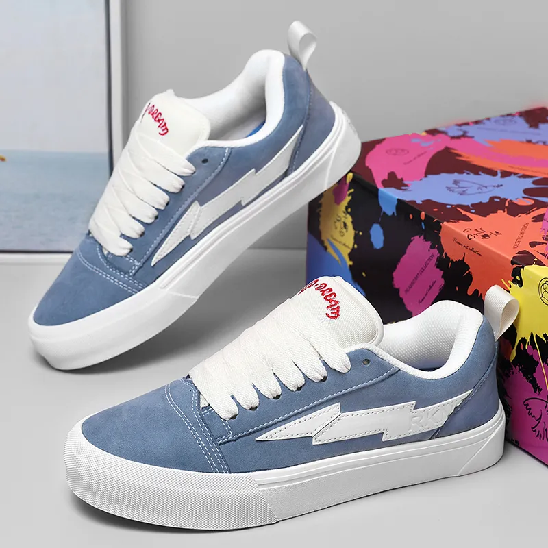 RKNE x PAIBLOKS Slip Resistant Cushioning Abrasion Resistant Low Top Skateboard Shoes Unisex-15