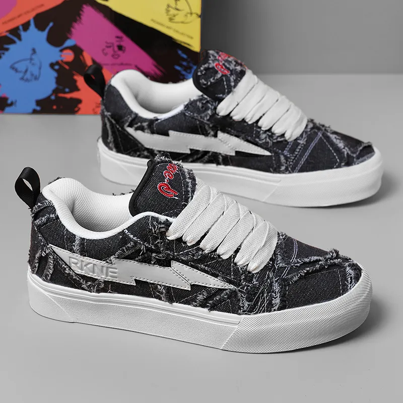 RKNE x PAIBLOKS Slip Resistant Shock Absorbers With Abrasion Resistant Properties Low Top Skateboard Shoes Unisex-16