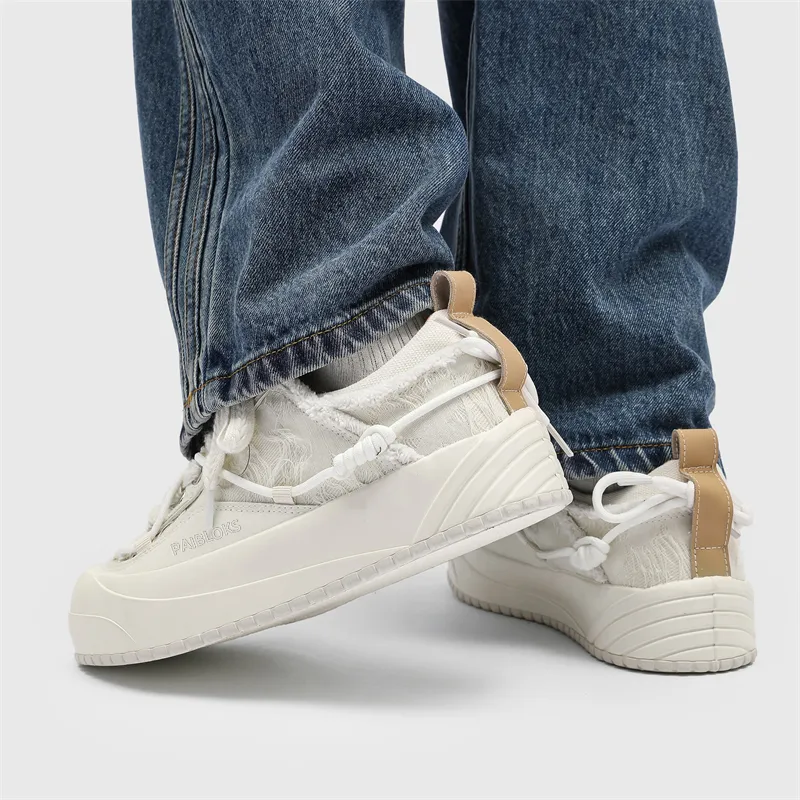 PAIBLOKS Anti Slip Wear Resistant Low Top Skateboard Shoes Unisex-2