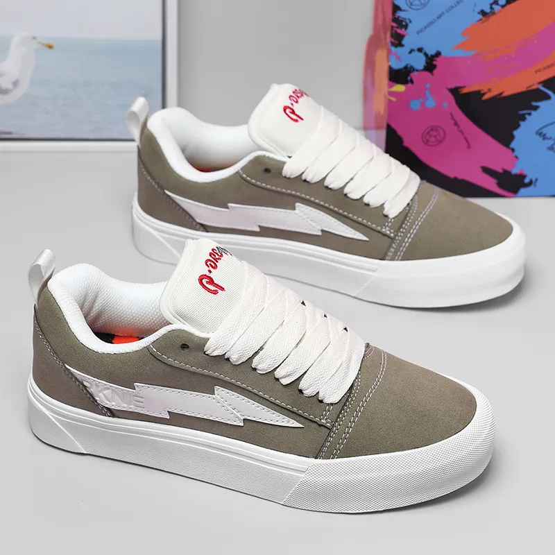 RKNE x PAIBLOKS Slip Resistant Cushioning Abrasion Resistant Low Top Skateboard Shoes Unisex-33