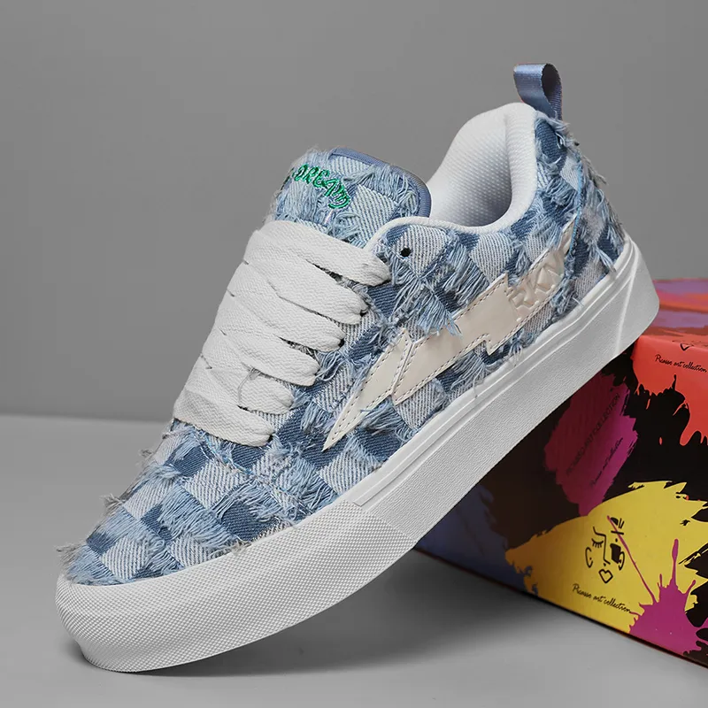 RKNE x PAIBLOKS Slip Resistant Shock Absorbers With Abrasion Resistant Properties Low Top Skateboard Shoes Unisex-20