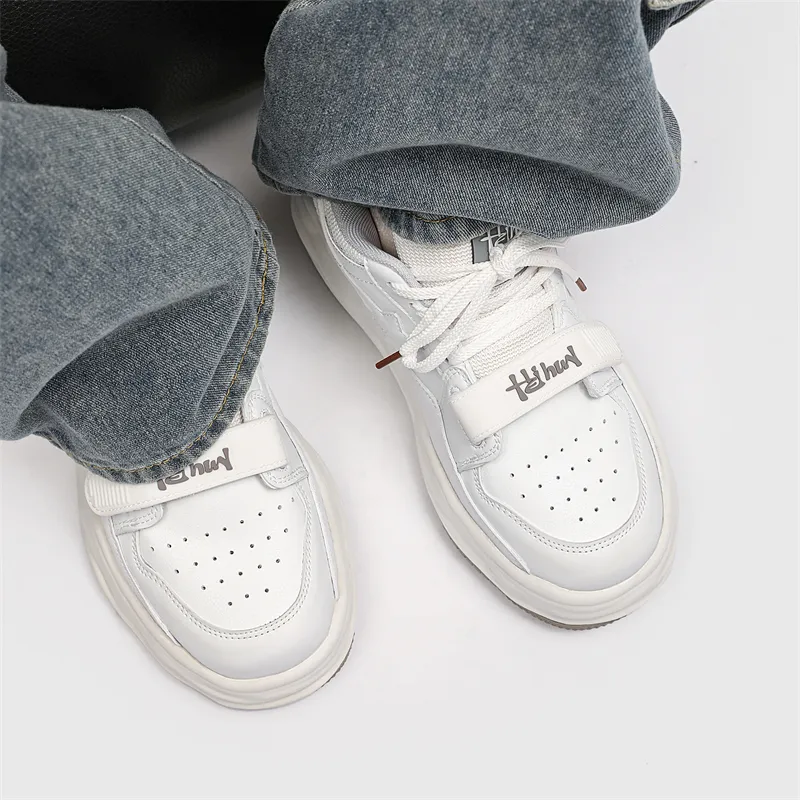 PAIBLOKS Height Increasing Abrasion Resistant Breathable Slip Resistant Low Top Skateboard Shoes Unisex-4