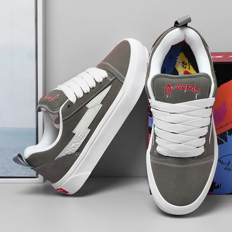 RKNE x PAIBLOKS Slip Resistant Cushioning Abrasion Resistant Low Top Skateboard Shoes Unisex-27