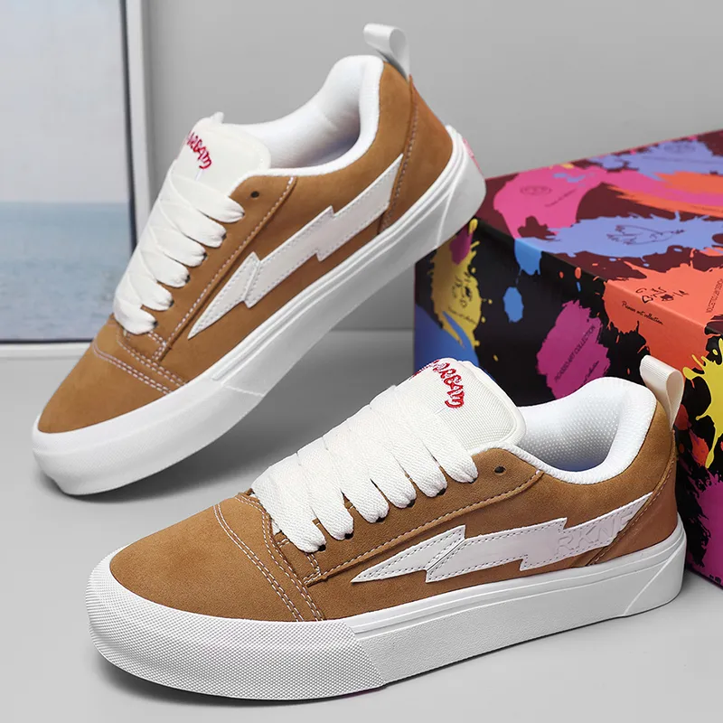 RKNE x PAIBLOKS Slip Resistant Cushioning Abrasion Resistant Low Top Skateboard Shoes Unisex-21