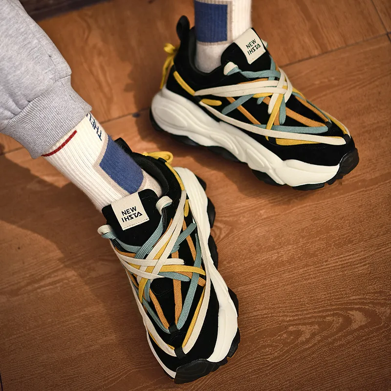 PAIBLOKS Low Top Chunky Sneakers Unisex-3