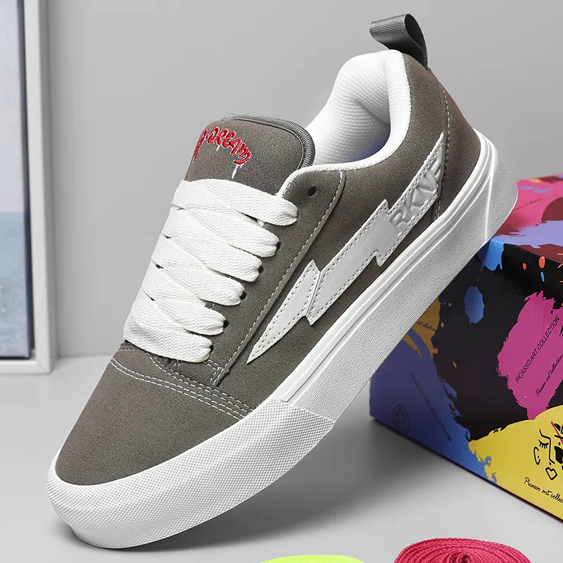 RKNE x PAIBLOKS Slip Resistant Cushioning Abrasion Resistant Low Top Skateboard Shoes Unisex-24