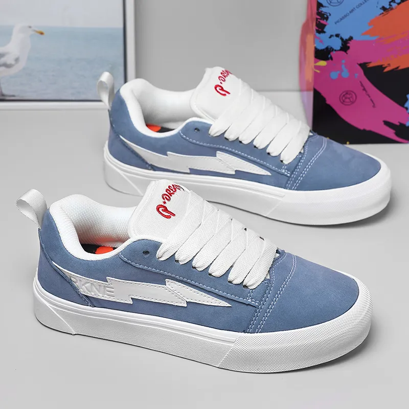 RKNE x PAIBLOKS Slip Resistant Cushioning Abrasion Resistant Low Top Skateboard Shoes Unisex-14