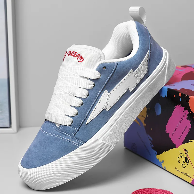 RKNE x PAIBLOKS Slip Resistant Cushioning Abrasion Resistant Low Top Skateboard Shoes Unisex-12