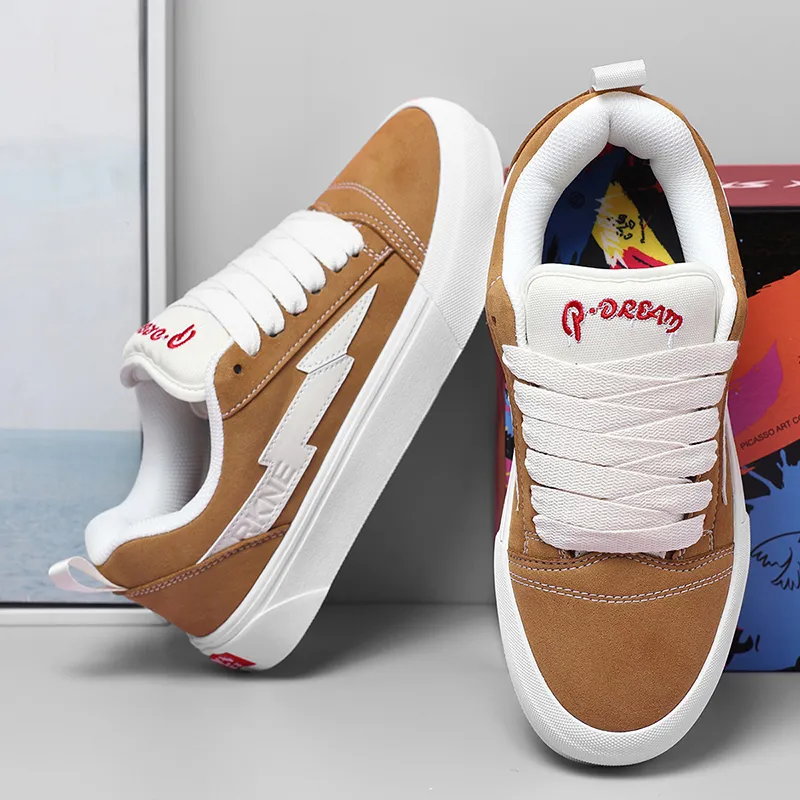 RKNE x PAIBLOKS Slip Resistant Cushioning Abrasion Resistant Low Top Skateboard Shoes Unisex-19