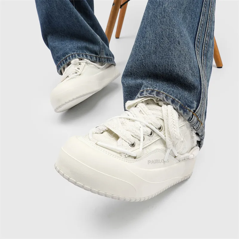 PAIBLOKS Anti Slip Wear Resistant Low Top Skateboard Shoes Unisex-4
