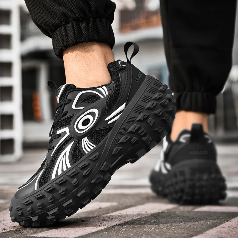 PAIBLOKS Cushioning Height Increasing Abrasion Resistant Lightweight Slip Resistant Low Top Chunky Sneakers Unisex-4