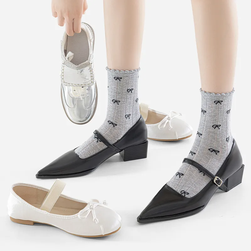 SHIWAJI Mid-Calf Socks Women's 3 Pack-9