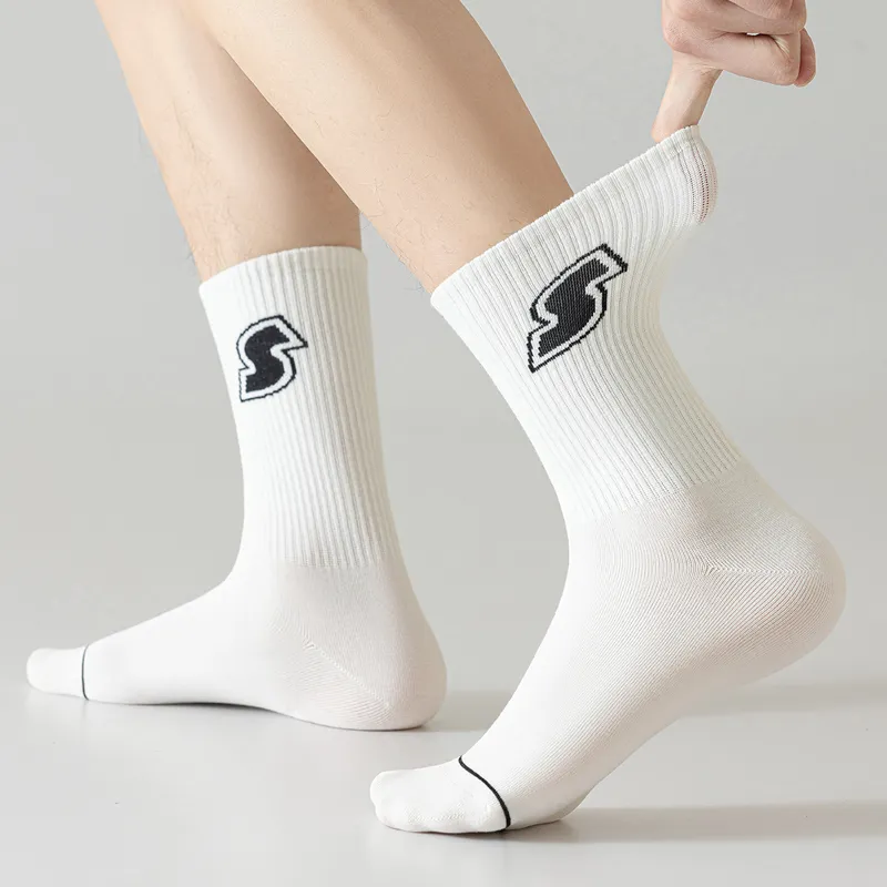 SHIWAJI Mid Calf Socks Men's 4 Pack-11