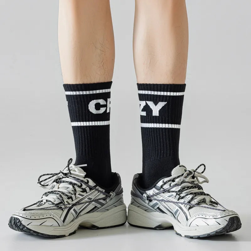 SHIWAJI Mid Calf Socks Men's 4 Pack-11
