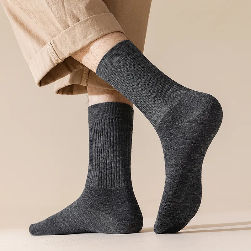 SHIWAJI Mid Calf Socks Men's 4 Pack-2