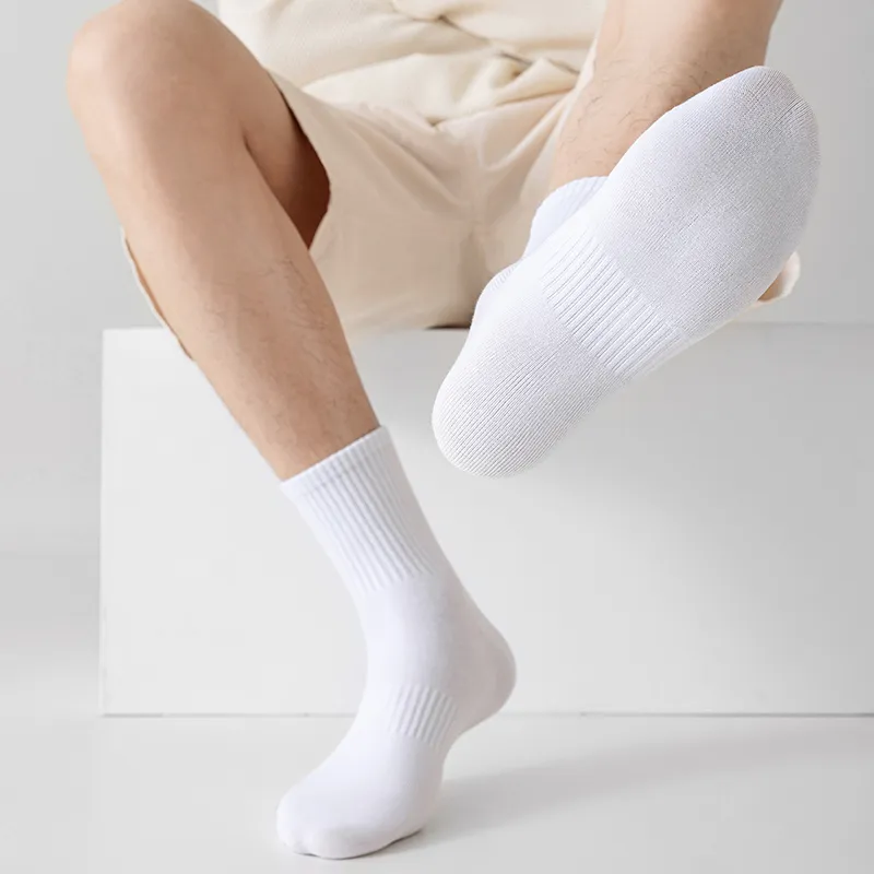 SHIWAJI Mid Calf Socks Men's 4 Pack-13
