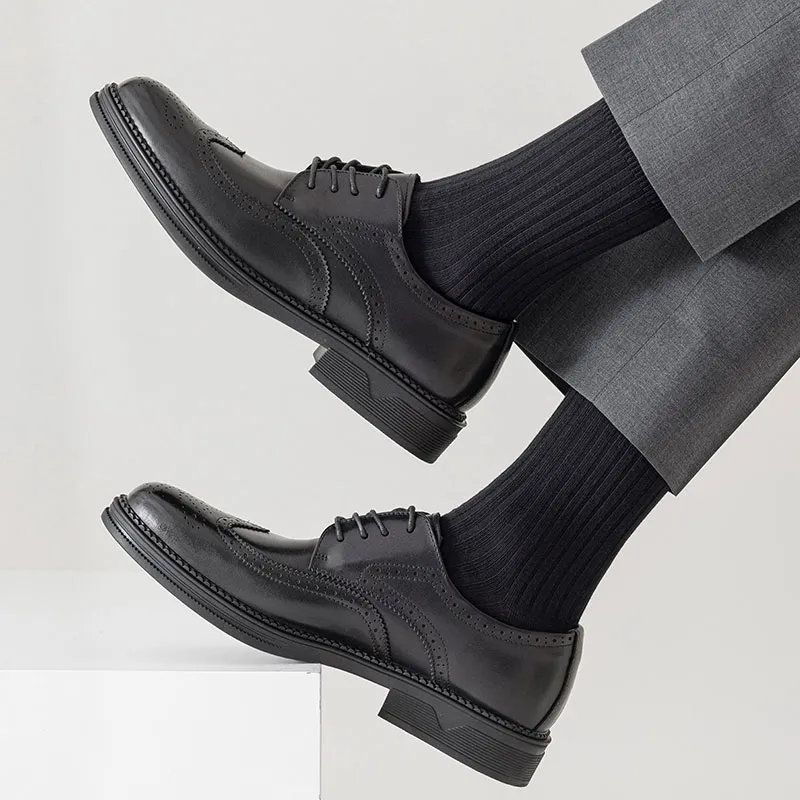 SHIWAJI Mid Calf Socks Men's 5 Pack-8