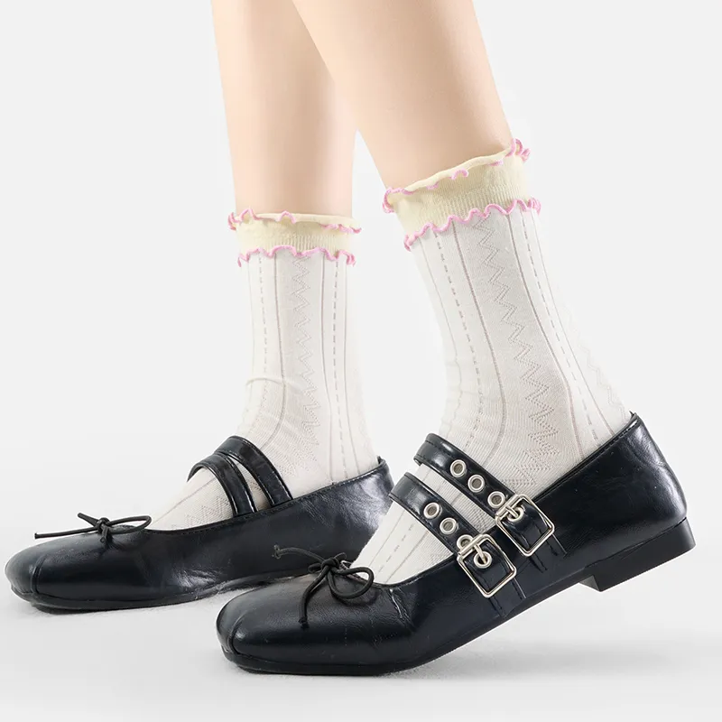 SHIWAJI Mid Calf Socks Women's Combo Set-5
