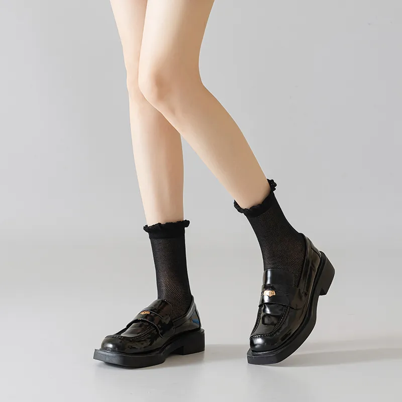 SHIWAJI Mid Calf Socks Women's 5 Pack-14