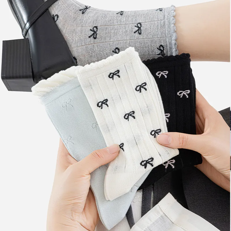 SHIWAJI Mid-Calf Socks Women's 3 Pack-1