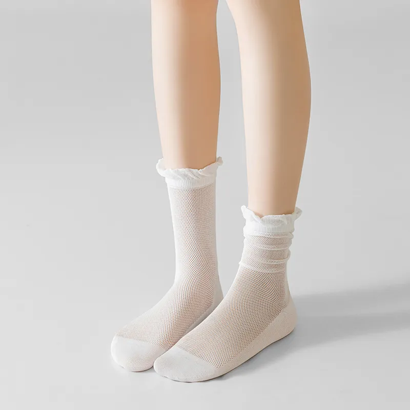 SHIWAJI Mid Calf Socks Women's 5 Pack-2