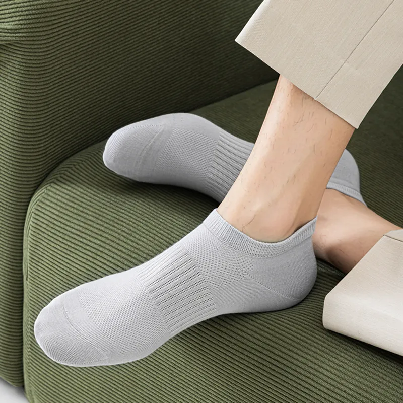 SHIWAJI No Show Socks Men's 5 Pack-7
