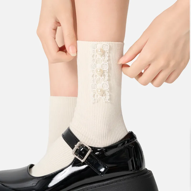 SHIWAJI Mid Calf Socks Women's 2 Pack-5