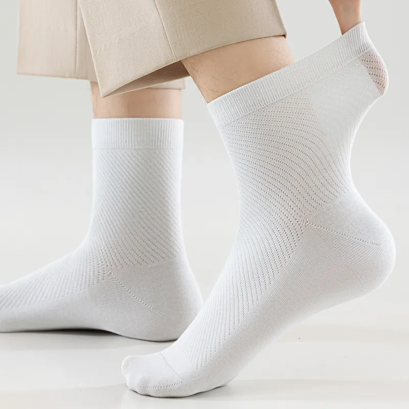 SHIWAJI Mid Calf Socks Men's 5 Pack-4