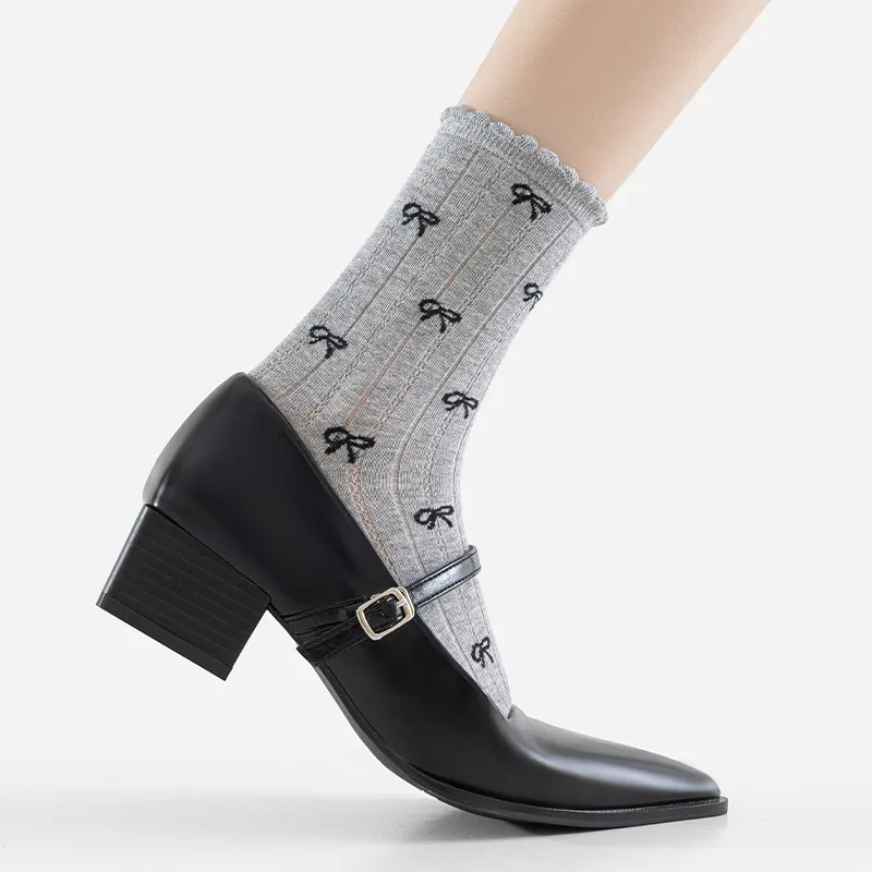 SHIWAJI Mid-Calf Socks Women's 3 Pack-7
