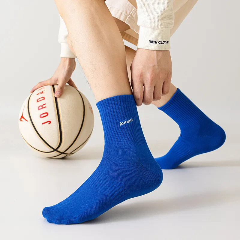 SHIWAJI Mid Calf Socks Men's 4 Pack-11