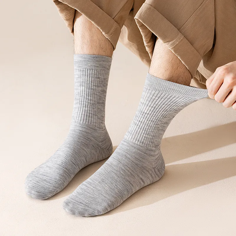 SHIWAJI Mid Calf Socks Men's 4 Pack-9